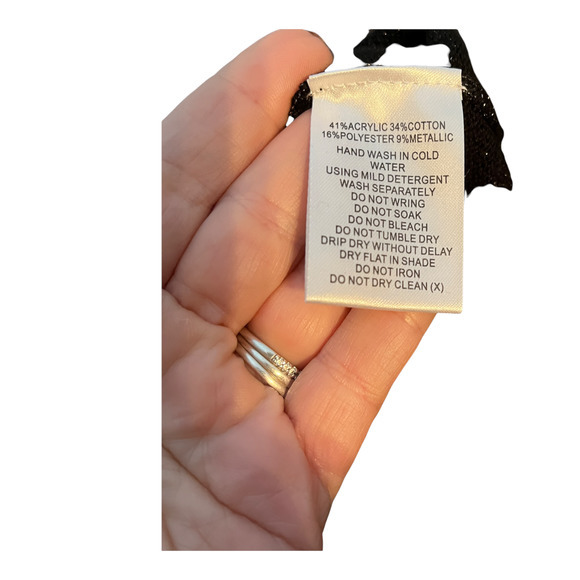 Cooper‎ St Black Metallic Alice Knit Dress Drop Shoulder Mock Turtleneck NWT - Picture 7 of 7